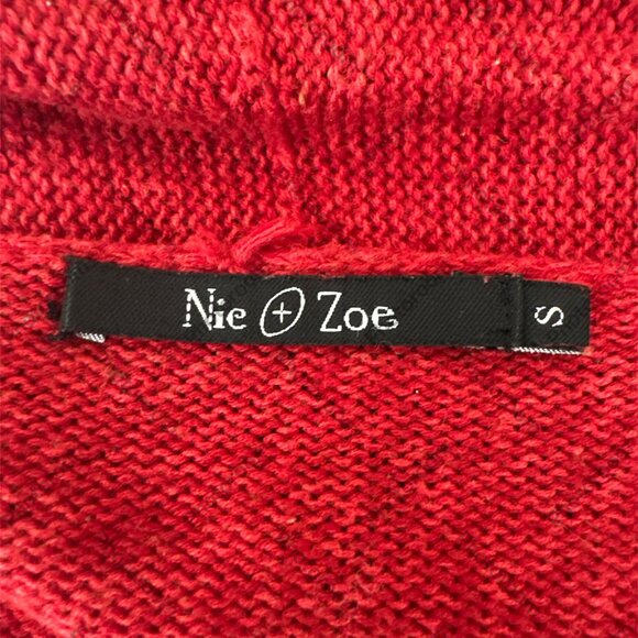 NIC+ZOE Small Red Long Sleeve Cardigan - Picture 5 of 5